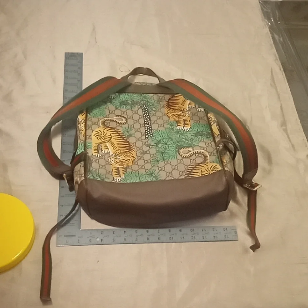 Gucci Tan Leather Backpack